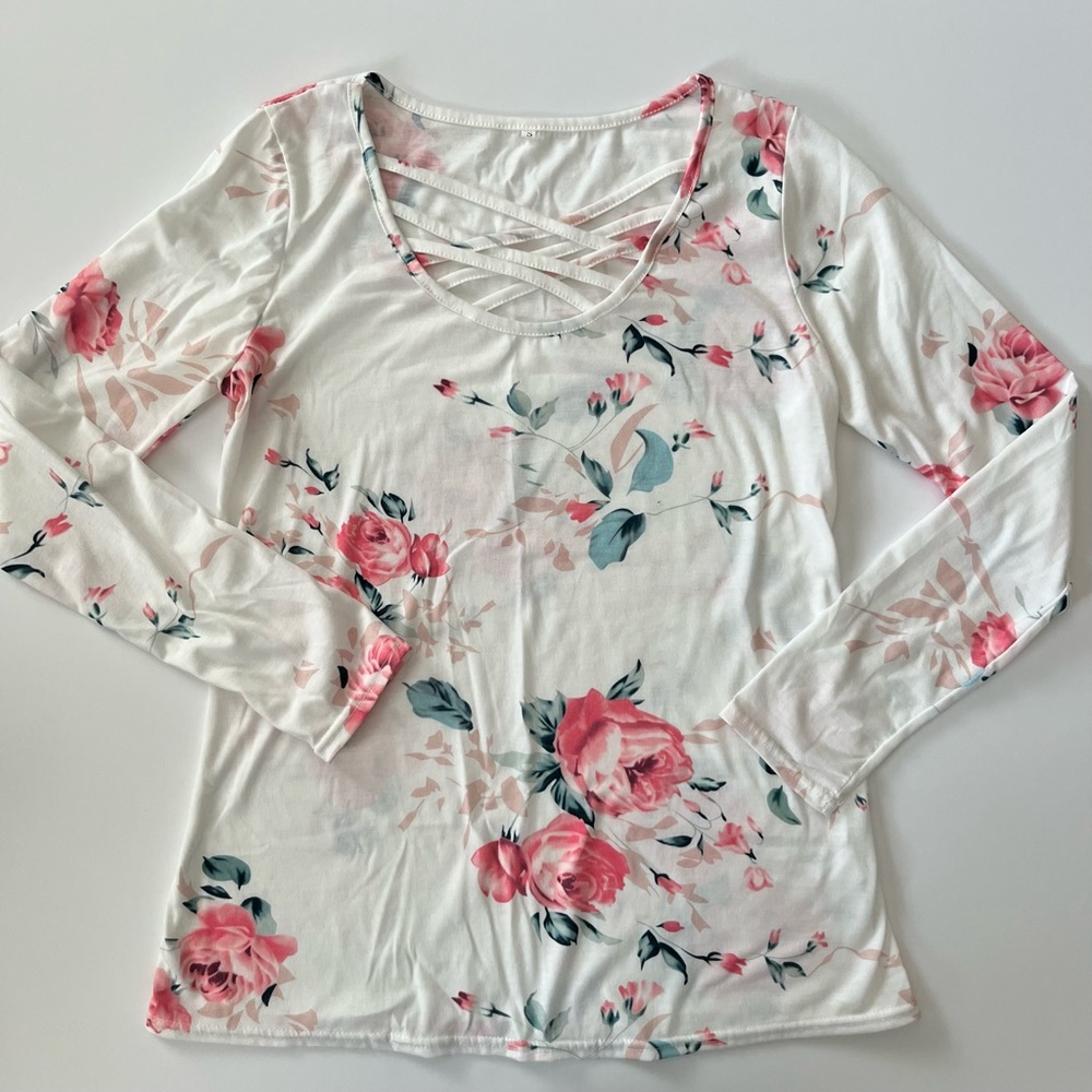 Women’s Floral Long Sleeve Tee